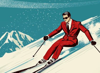 Wie verhält sich der moderne Gentleman auf der Skipiste?